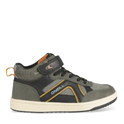 Baskets KAKI Garçon Motif Uni Scratch + Elastique