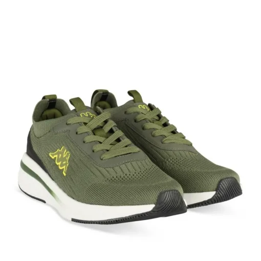 Baskets KAKI Garçon Motif Uni Lacets