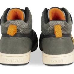 Baskets KAKI Garçon Motif Uni Scratch + Elastique