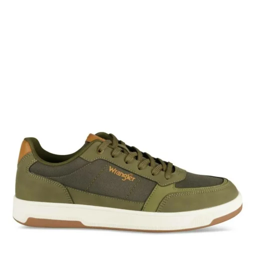 Baskets KAKI Homme Motif Uni Lacets