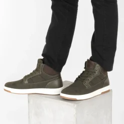 Baskets KAKI Homme Motif Uni Lacets