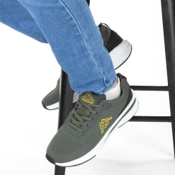Baskets KAKI Homme Motif Uni Lacets