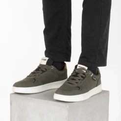 Baskets KAKI Homme Motif Uni Lacets