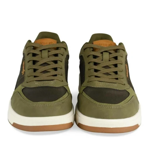 Baskets KAKI Homme Motif Uni Lacets