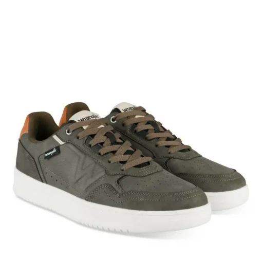 Baskets KAKI Homme Motif Uni Lacets