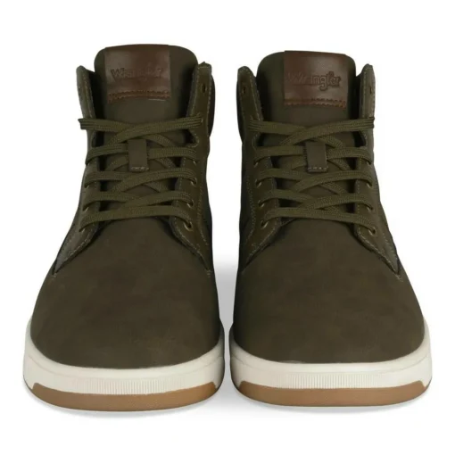 Baskets KAKI Homme Motif Uni Lacets
