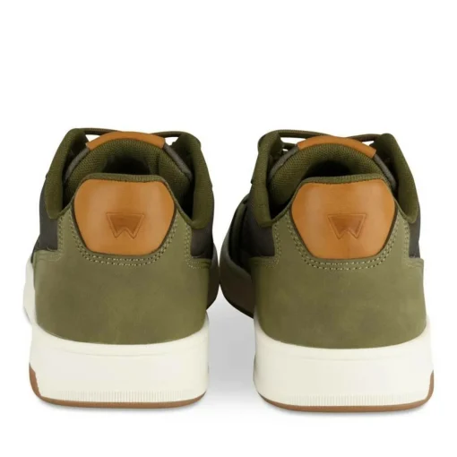 Baskets KAKI Homme Motif Uni Lacets