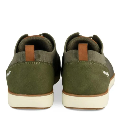 Baskets KAKI Homme Motif Uni Lacets