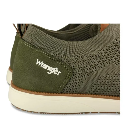 Baskets KAKI Homme Motif Uni Lacets