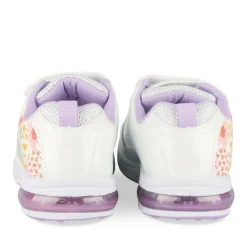 Baskets Lumineuse BLANC Fille Motif Iridescent Scratch