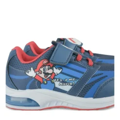 Baskets Lumineuse BLEU Garçon Motif Multicolore Scratch