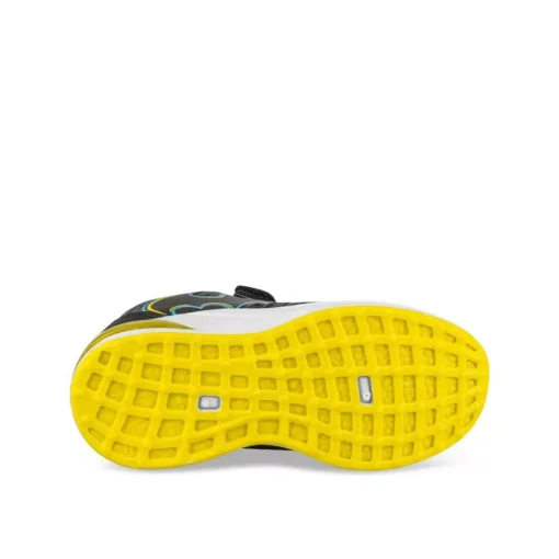 Baskets Lumineuse NOIR Garçon Motif Multicolore A Enfiler
