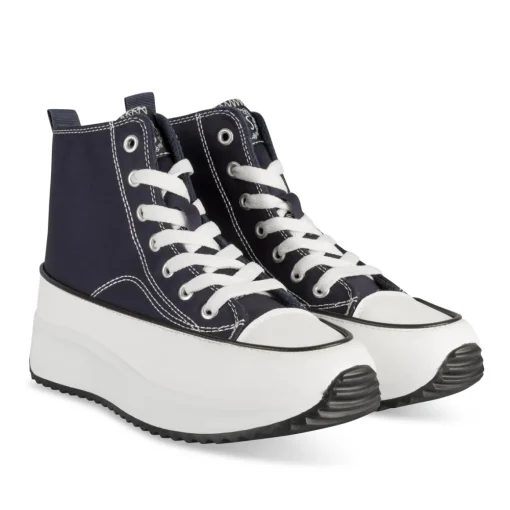 Baskets MARINE Femme Motif Uni Lacets