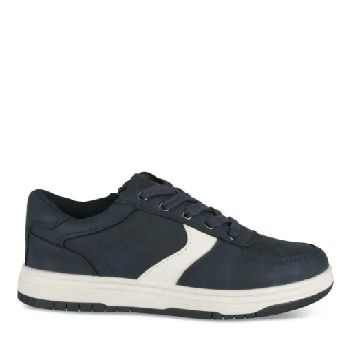 Baskets MARINE Garçon Motif Uni Lacets