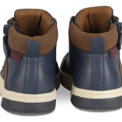 Baskets MARINE Garçon Motif Uni Lacets + Fermeture éclair