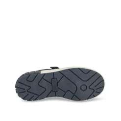 Baskets MARINE Garçon Motif Rayures Scratch