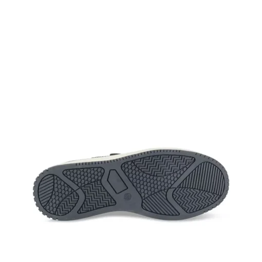 Baskets MARINE Garçon Motif Rayures Scratch