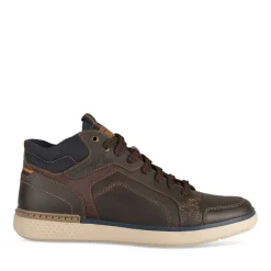Baskets MARRON Homme CUIR Motif Uni Lacets