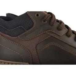 Baskets MARRON Homme CUIR Motif Uni Lacets