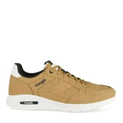 Baskets MARRON Homme Motif Uni Lacets