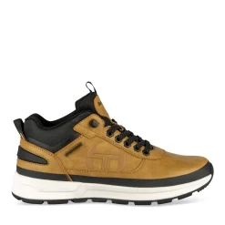 Baskets MARRON Homme Motif Uni Lacets