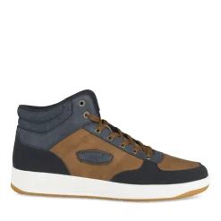 Baskets MARRON Homme Motif Uni Lacets