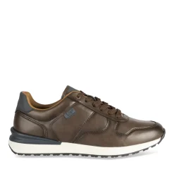 Baskets MARRON Homme Motif Uni Lacets