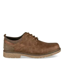 Baskets MARRON Homme Motif Uni Lacets