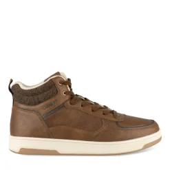 Baskets MARRON Homme Motif Uni Lacets