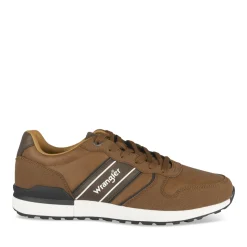 Baskets MARRON Homme Motif Uni Lacets