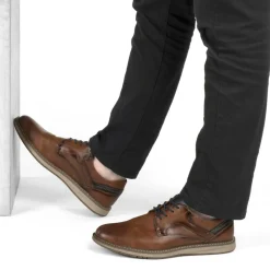Baskets MARRON Homme Motif Uni Lacets