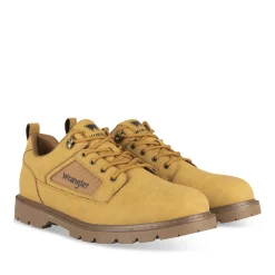 Baskets MARRON Homme Motif Uni Lacets