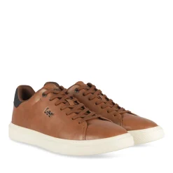 Baskets MARRON Homme Motif Uni Lacets