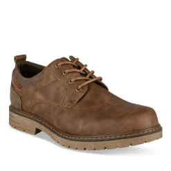 Baskets MARRON Homme Motif Uni Lacets