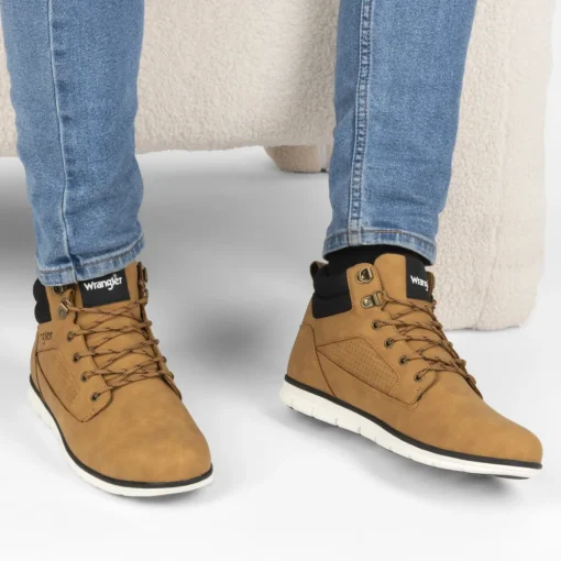 Baskets MARRON Homme Motif Uni A Enfiler