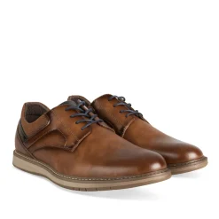 Baskets MARRON Homme Motif Uni Lacets
