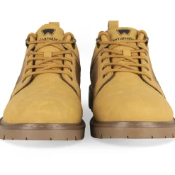 Baskets MARRON Homme Motif Uni Lacets