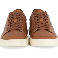 Baskets MARRON Homme Motif Uni Lacets