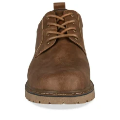 Baskets MARRON Homme Motif Uni Lacets