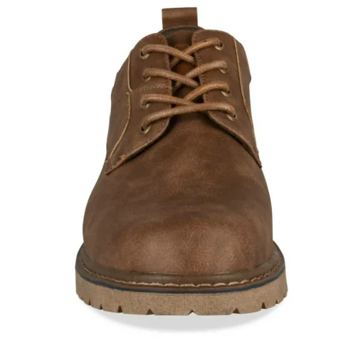 Baskets MARRON Homme Motif Uni Lacets