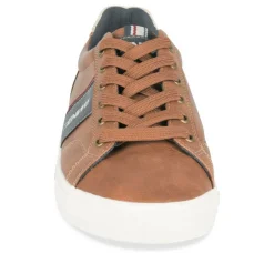 Baskets MARRON Homme Motif Uni Lacets