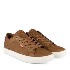 Baskets MARRON Homme Motif Uni Lacets