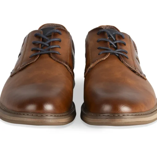 Baskets MARRON Homme Motif Uni Lacets
