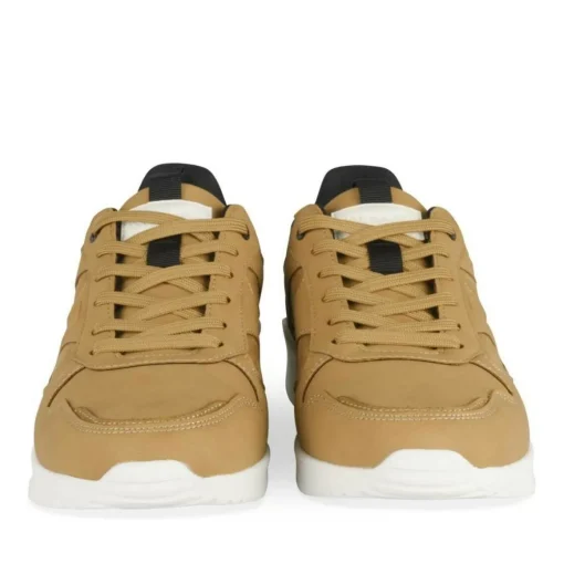 Baskets MARRON Homme Motif Uni Lacets