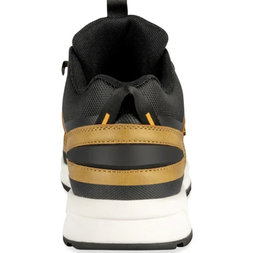 Baskets MARRON Homme Motif Uni Lacets