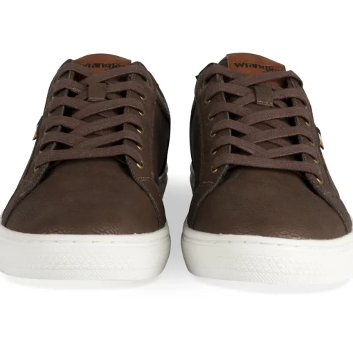 Baskets MARRON Homme Motif Multicolore Lacets
