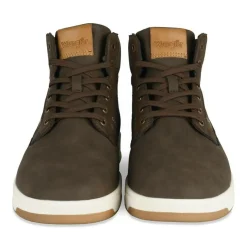 Baskets MARRON Homme Motif Uni Lacets