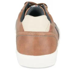 Baskets MARRON Homme Motif Uni Lacets