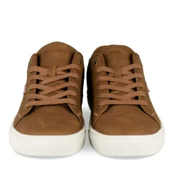 Baskets MARRON Homme Motif Uni Lacets