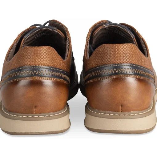 Baskets MARRON Homme Motif Uni Lacets